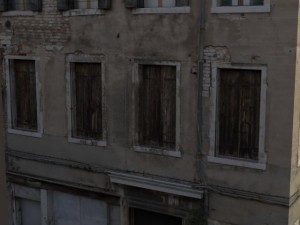 apartment building venice low poly Model 3D
