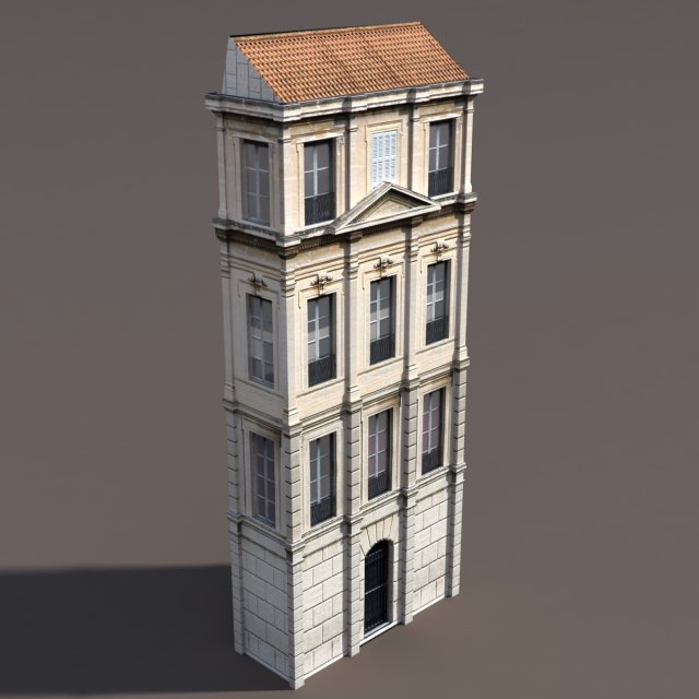 apartment house 100 low poly 3D Model .c4d .max .obj .3ds .fbx .stl .blend 