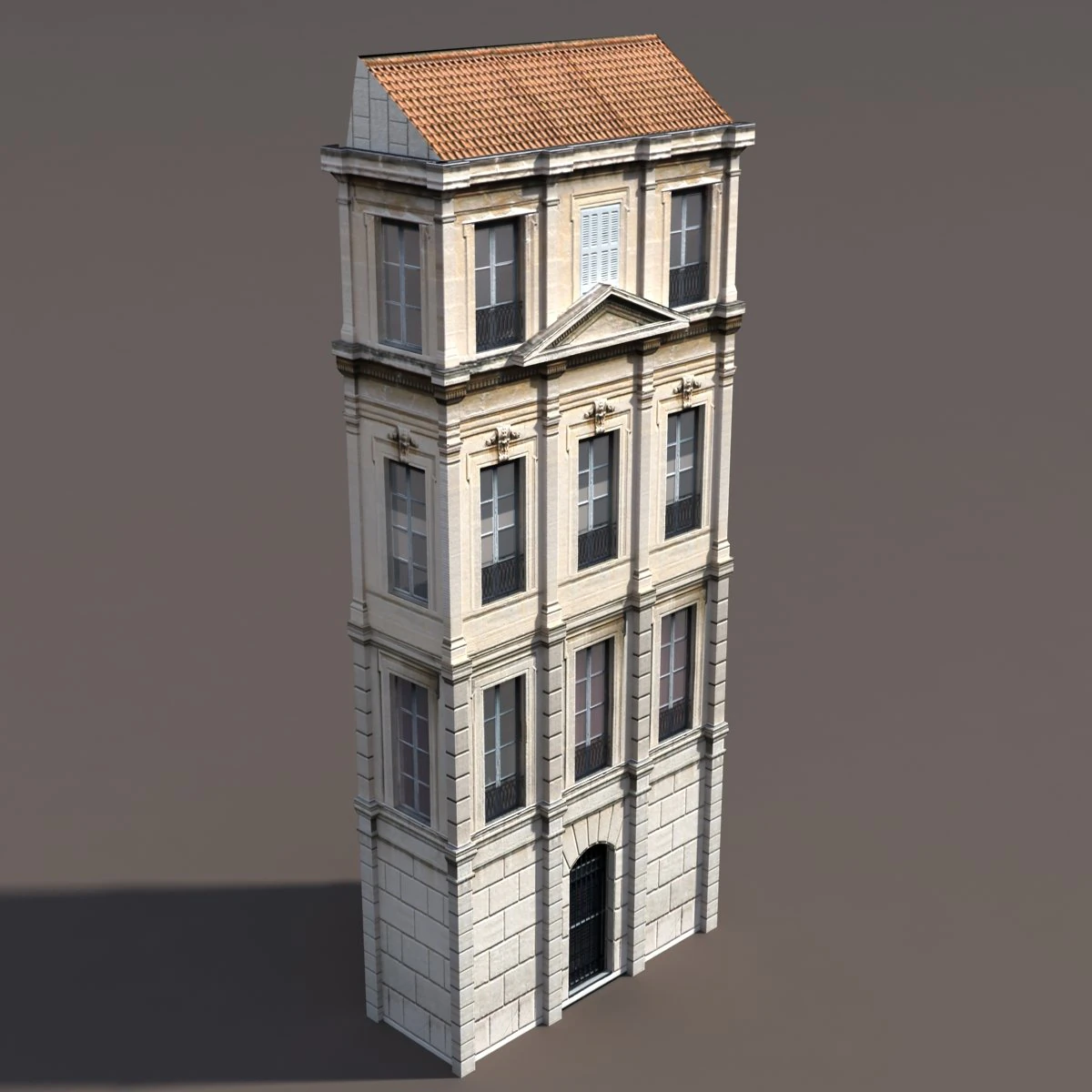 apartment house 100 low poly 3D Model .c4d .max .obj .3ds .fbx .stl .blend 