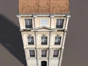 apartment house 100 low poly 3D Model