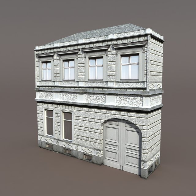 apartment house 102 low poly 3D Model .c4d .max .obj .3ds .fbx .stl .blend 