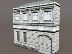 apartment house 102 low poly 3D 모델