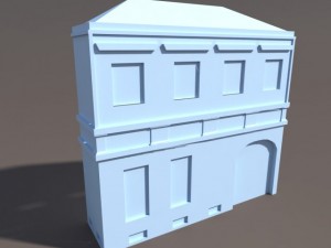 apartment house 102 low poly 3D Model