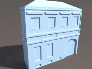 apartment house 102 low poly 3D Model