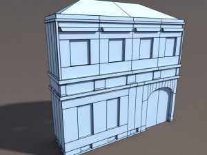 apartment house 102 low poly 3D Model