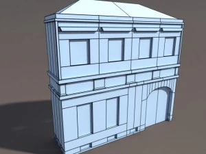 apartment house 102 low poly 3D Model