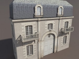 apartment house 103 low poly 3D Модель
