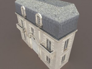 apartment house 103 low poly Modelo 3D