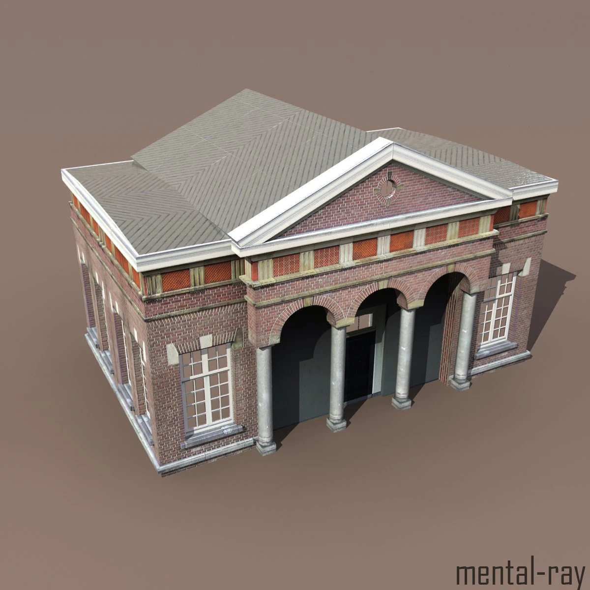 apartment house 105 low poly 3D Model .c4d .max .obj .3ds .fbx .stl .blend 