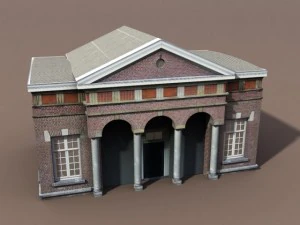 apartment house 105 low poly 3D Model