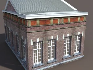 apartment house 105 low poly 3D Model
