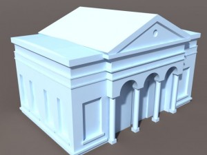 apartment house 105 low poly Modello 3D
