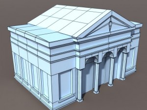 apartment house 105 low poly Modello 3D