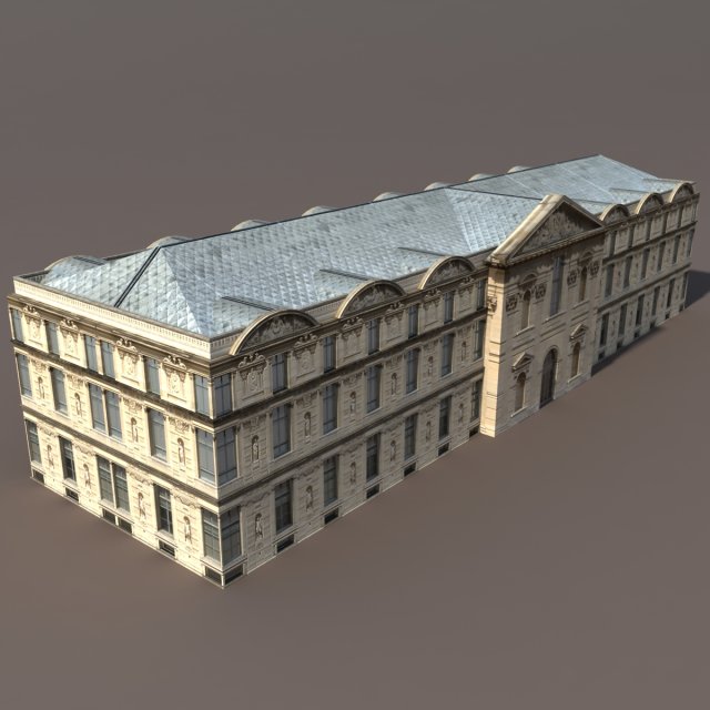 apartment house 106 low poly 3D Model .c4d .max .obj .3ds .fbx .stl .blend 