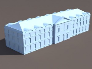 apartment house 106 low poly 3D Model