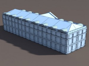 apartment house 106 low poly 3D Model