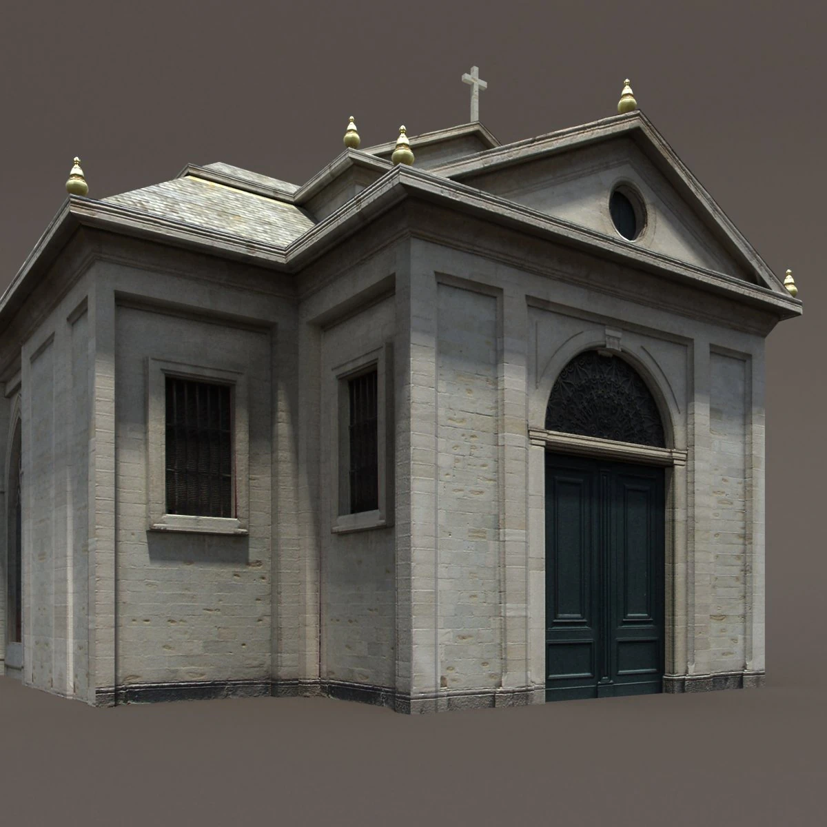 church roman 84 low poly 3D Model .c4d .max .obj .3ds .fbx .stl .blend