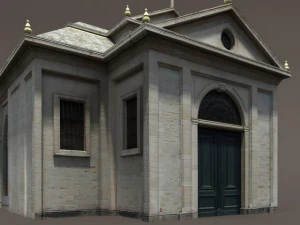 kilise roma 84 d&uuml;ş&uuml;k poli 3D Model