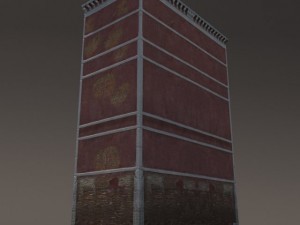 venice building 133 low poly building 3D Model