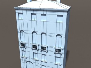 venice building 133 low poly building 3D Model