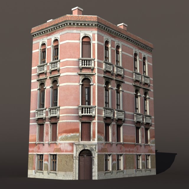 venice building 147 Model 3D .c4d .max .obj .3ds .fbx .stl .blend 