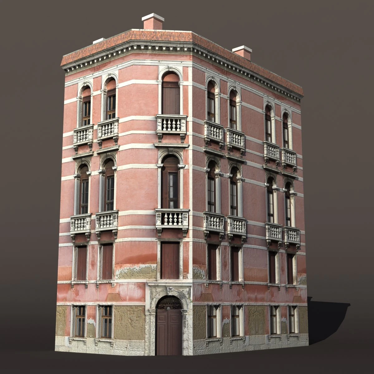 venice building 147 3D Model .c4d .max .obj .3ds .fbx .stl .blend 
