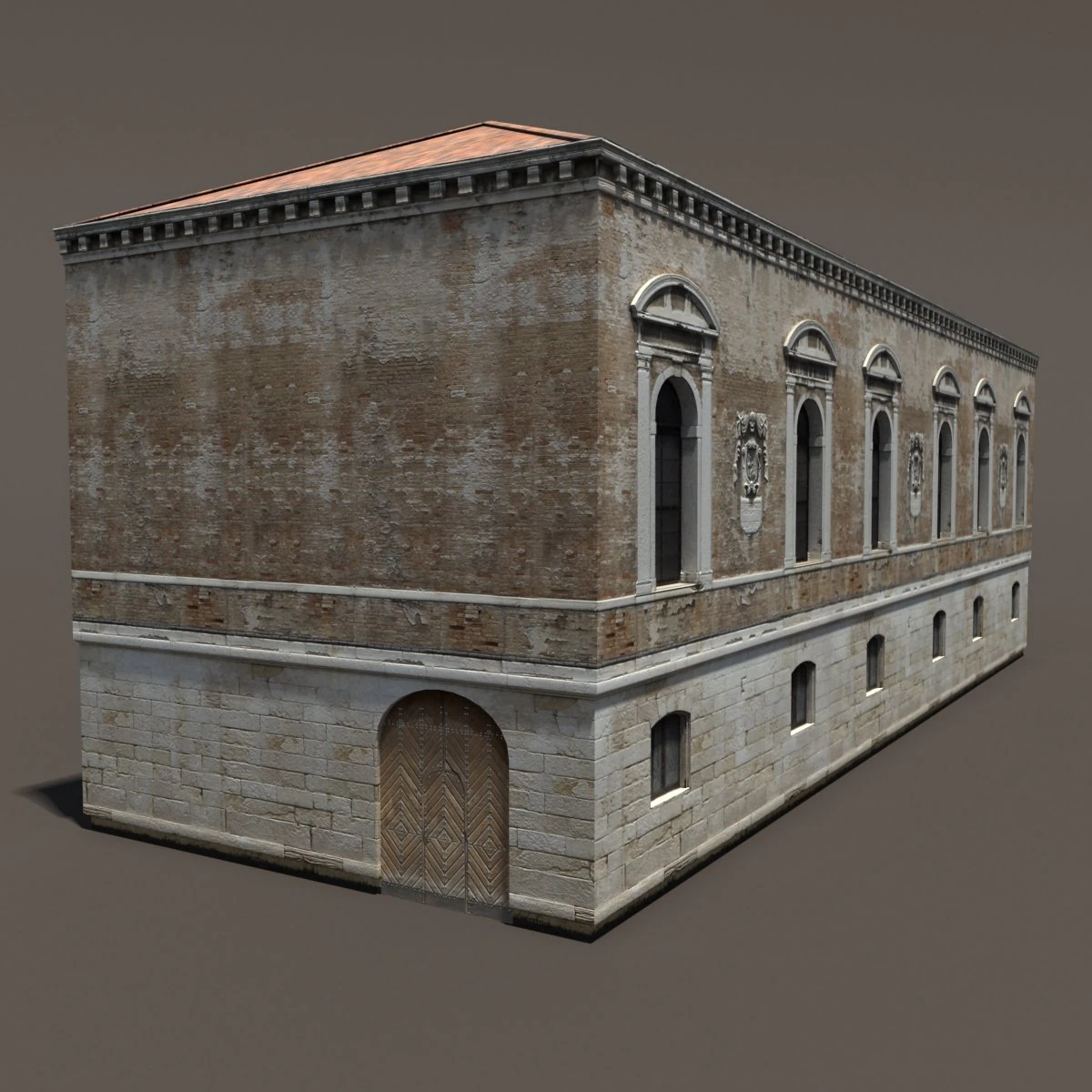 venice building 148 low poly 3D Model .c4d .max .obj .3ds .fbx .stl .blend 