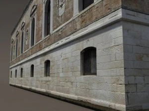venice building 148 low poly 3D Model