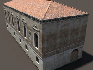 venice building 148 low poly Model 3D