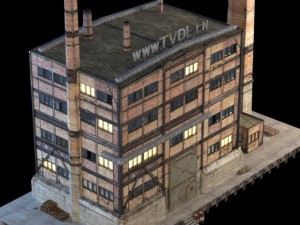 abandoned factory building 149 3D 模型