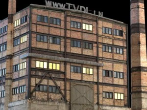 abandoned factory building 149 3D Model