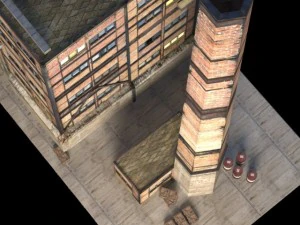 abandoned factory building 149 3D Model