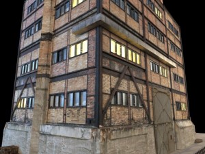 abandoned factory building 149 3D 模型