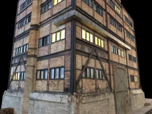 abandoned factory building 149 3D Model