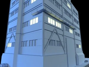 abandoned factory building 149 3D Model