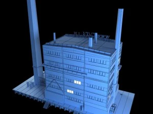 abandoned factory building 149 3D Model