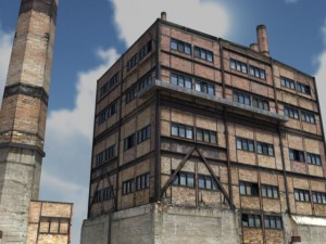 abandoned factory building 149 3D 模型