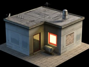 small shop building 3D Model