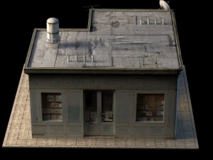 small shop building 3D Модель