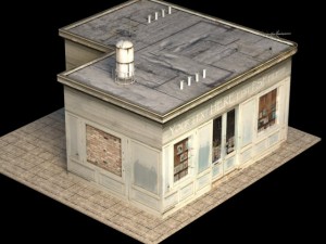 small shop building 3D Модель