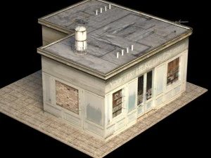 small shop building 3D Model