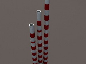 chimney low poly Model 3D