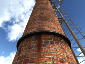 chimney low poly 3D मॉडल