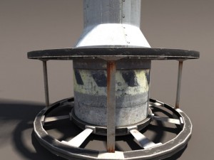 chimney low poly 3D मॉडल