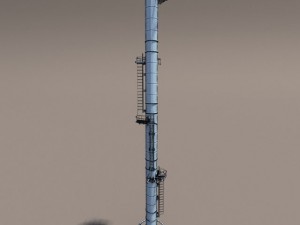 chimney low poly 3D मॉडल