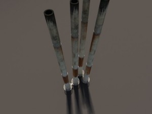 chimney low poly 3D 모델
