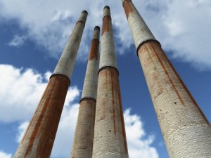 chimney low poly 3D 모델
