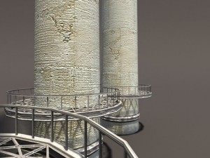 chimney low poly 3D 모델