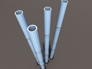 chimney low poly 3D 모델