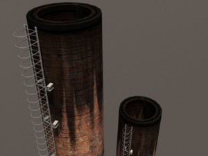 chimney low poly 3D Модель